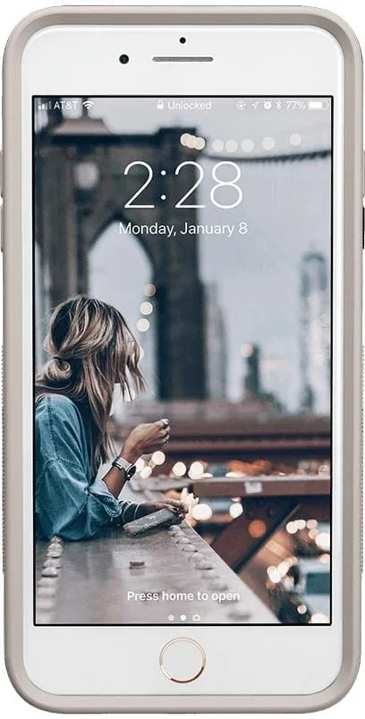 Purple Taupe on Nude | Ultra-Protective Bold Case