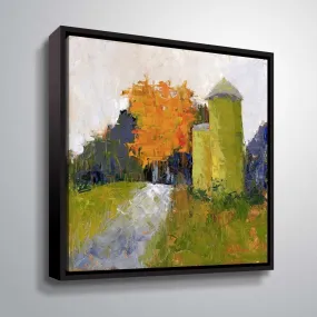" Silos" Gallery Wrapped Floater-framed Canvas