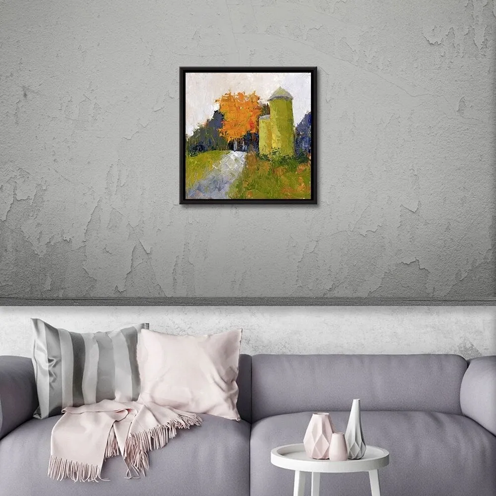" Silos" Gallery Wrapped Floater-framed Canvas