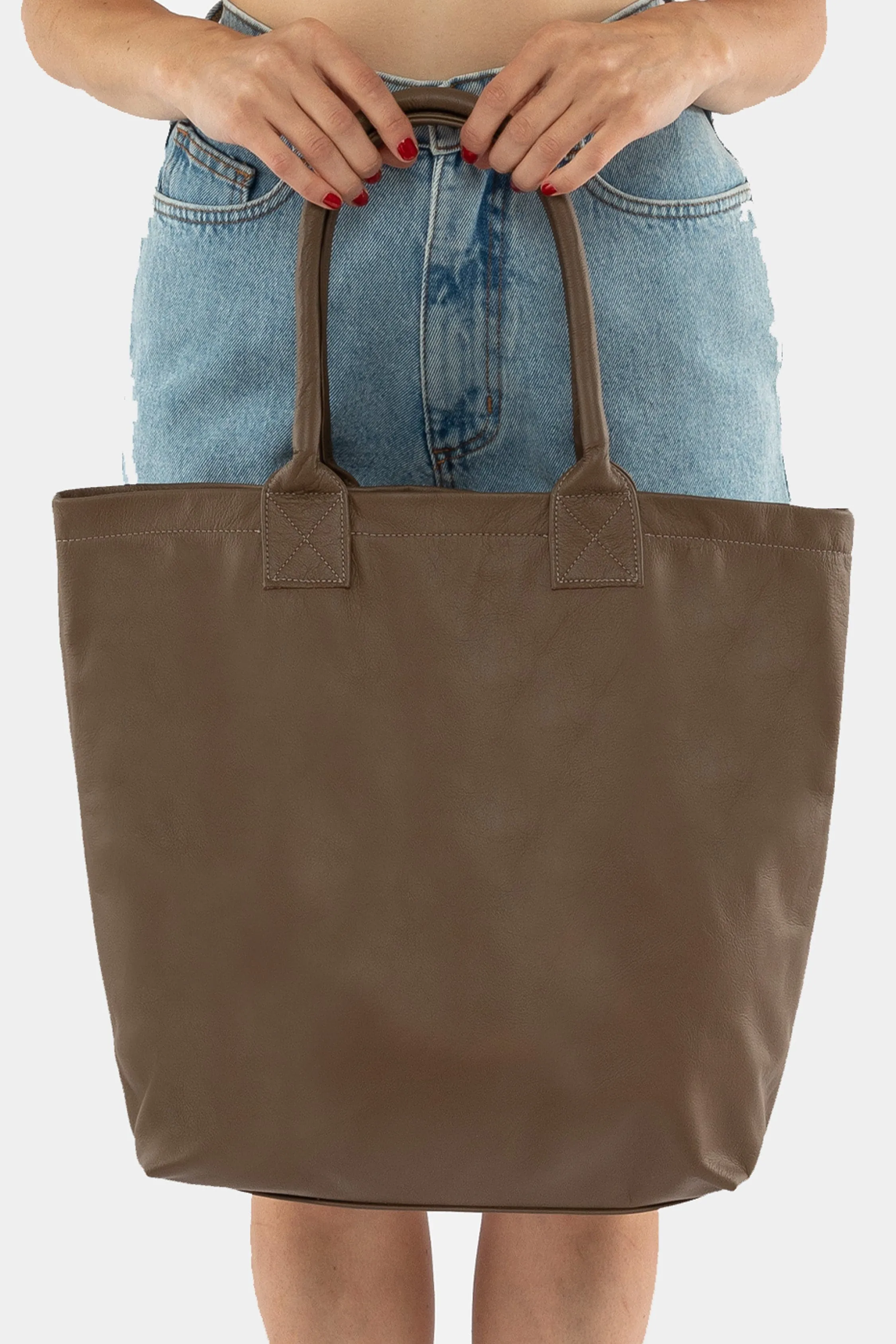 RLH3479 - Unisex Leather Museum Tote