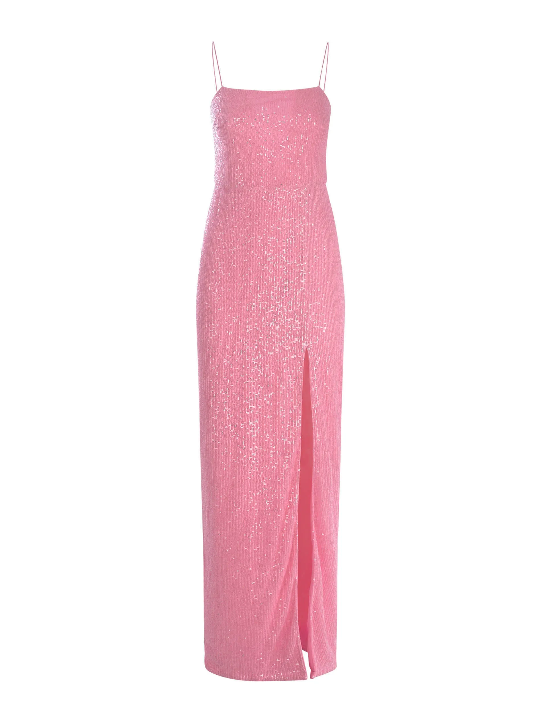 ROTATE Pink Sequin Strap Maxi