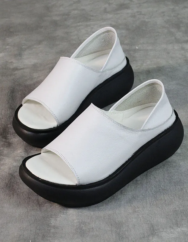 Soft Sole Summer Open-Toe Wedge Sandals