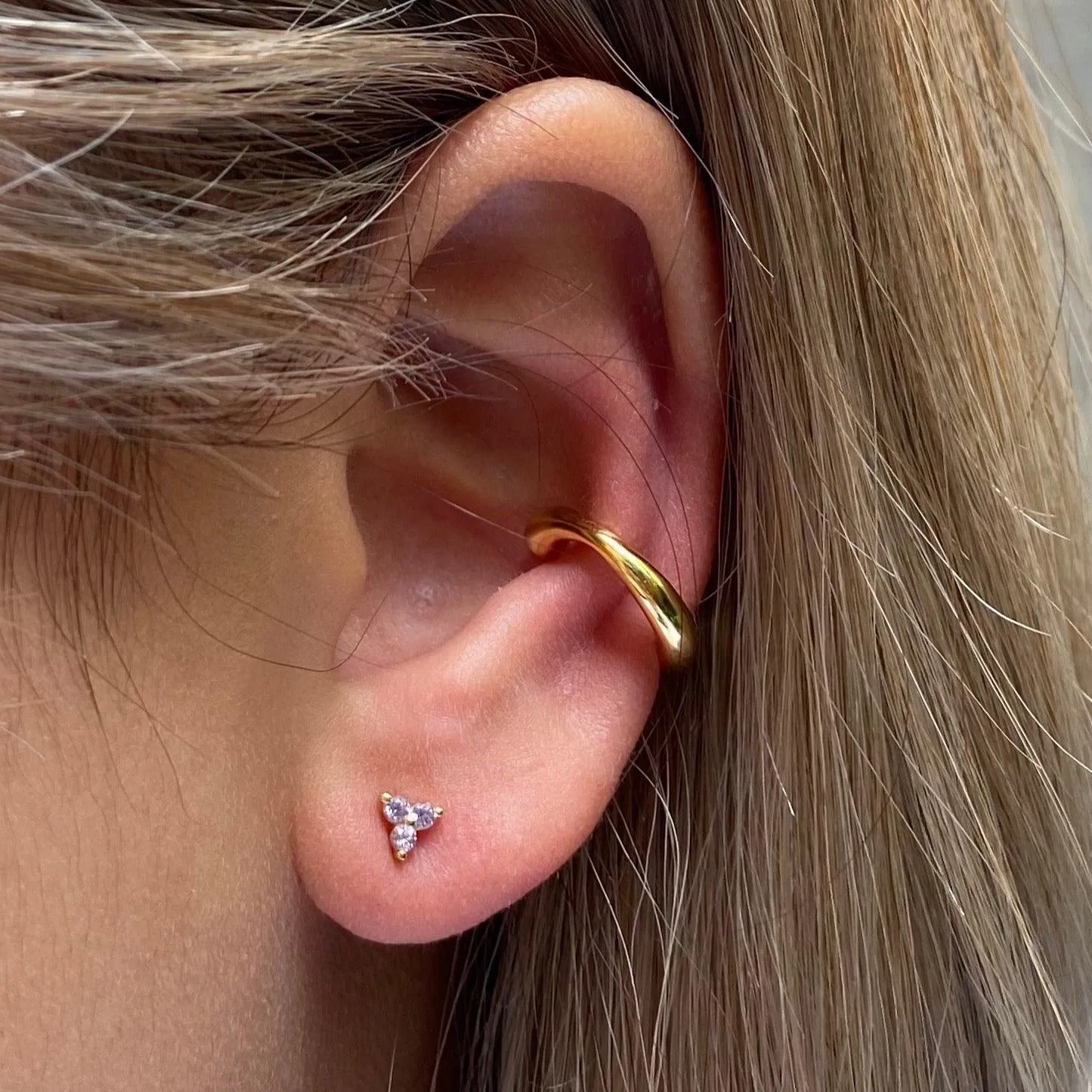 THE ONA CUFF - 18k gold plated
