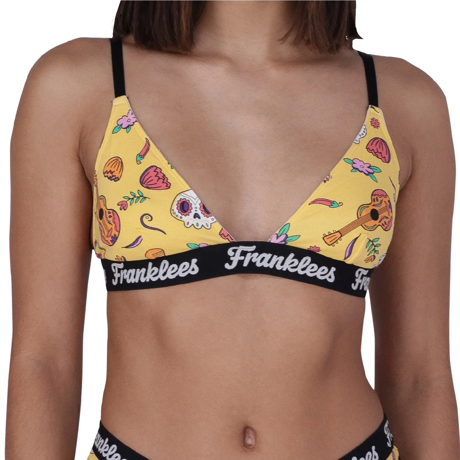 Triangle Bralette | Soft Cotton | Latin Beats